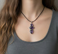 Boho ketting amethist