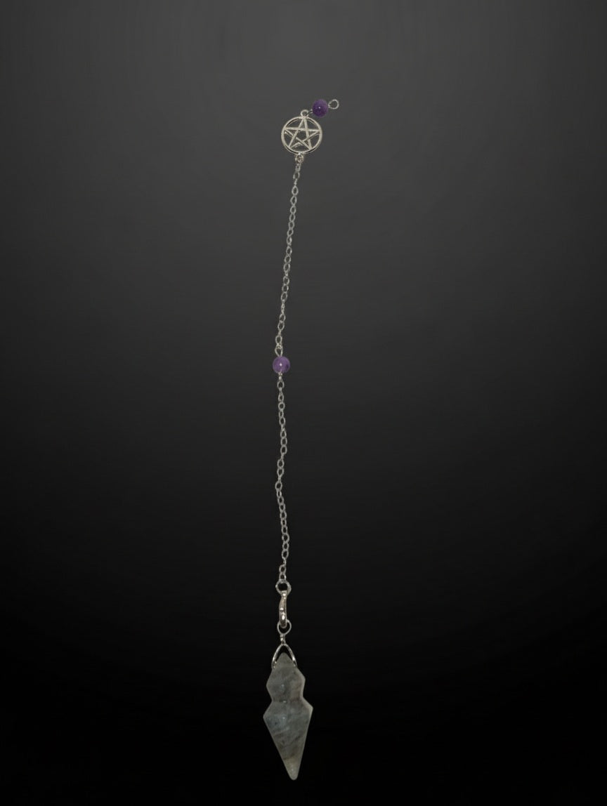 Pendel pentagram labradoriet