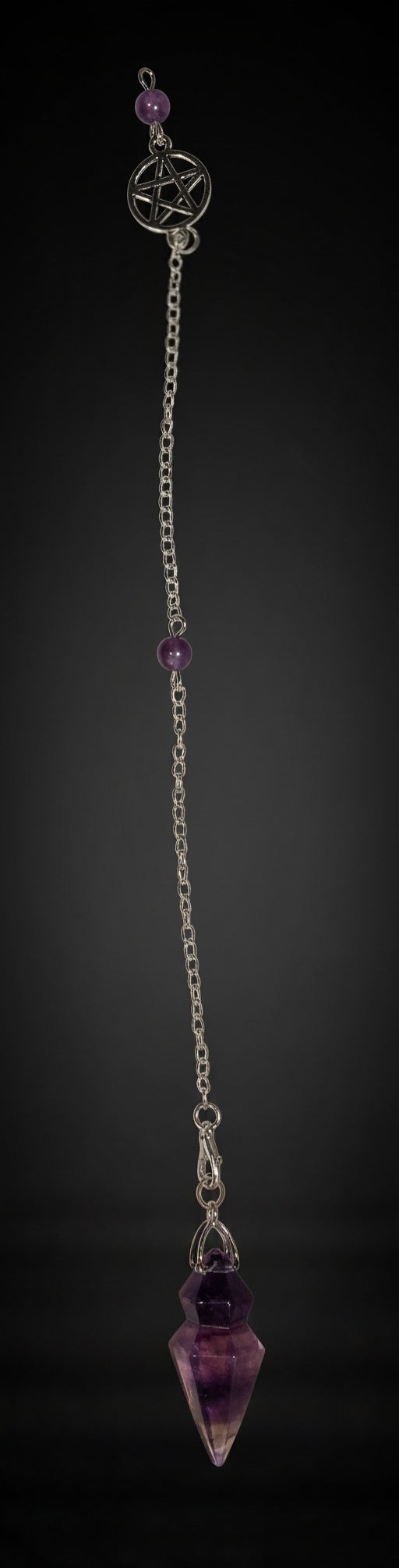 Fluoriet Pendel met Pentagram